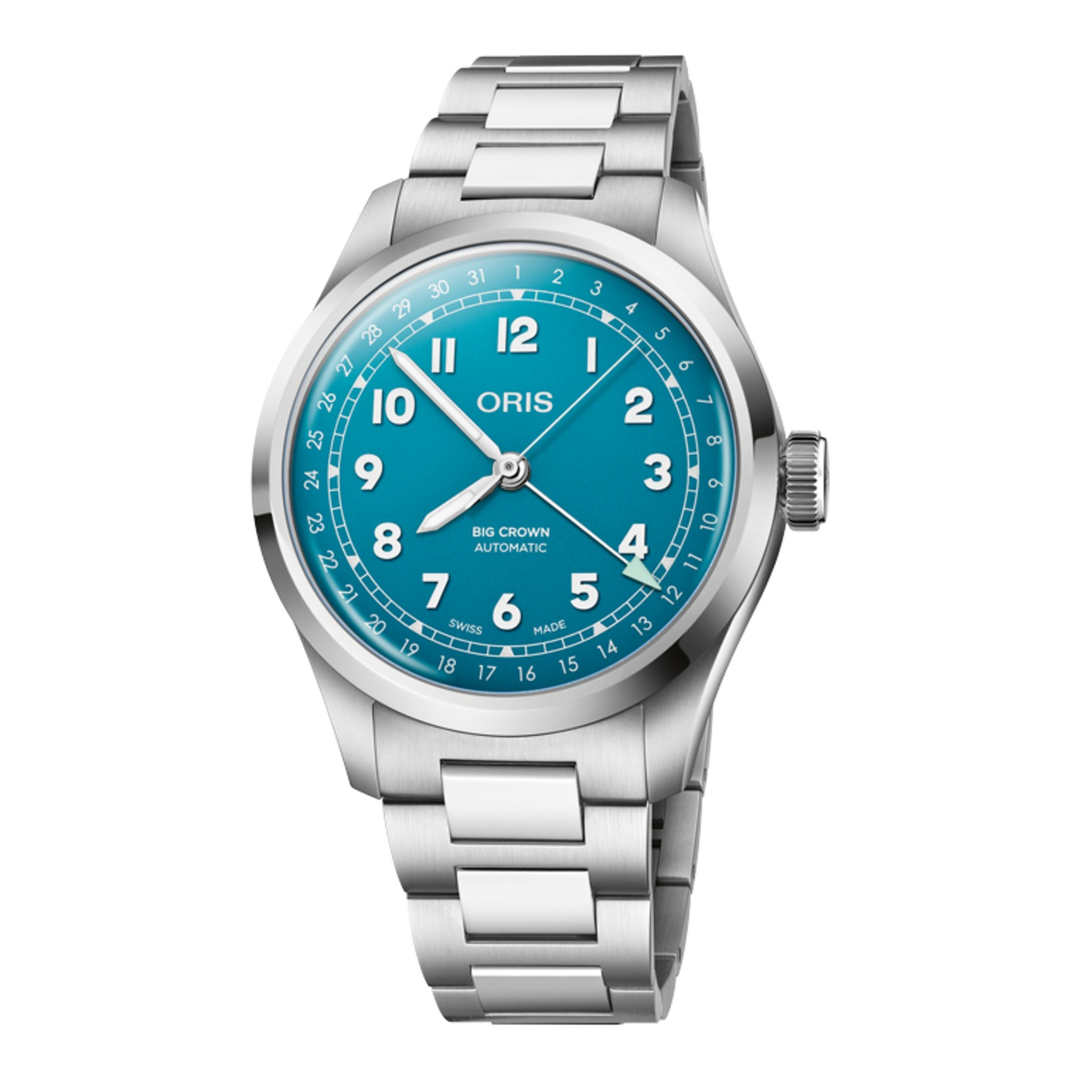 Oris Big Crown Pointer Date 40mm 01 754 7798 4065 – Zifferblatt Blau, Armband Stahl