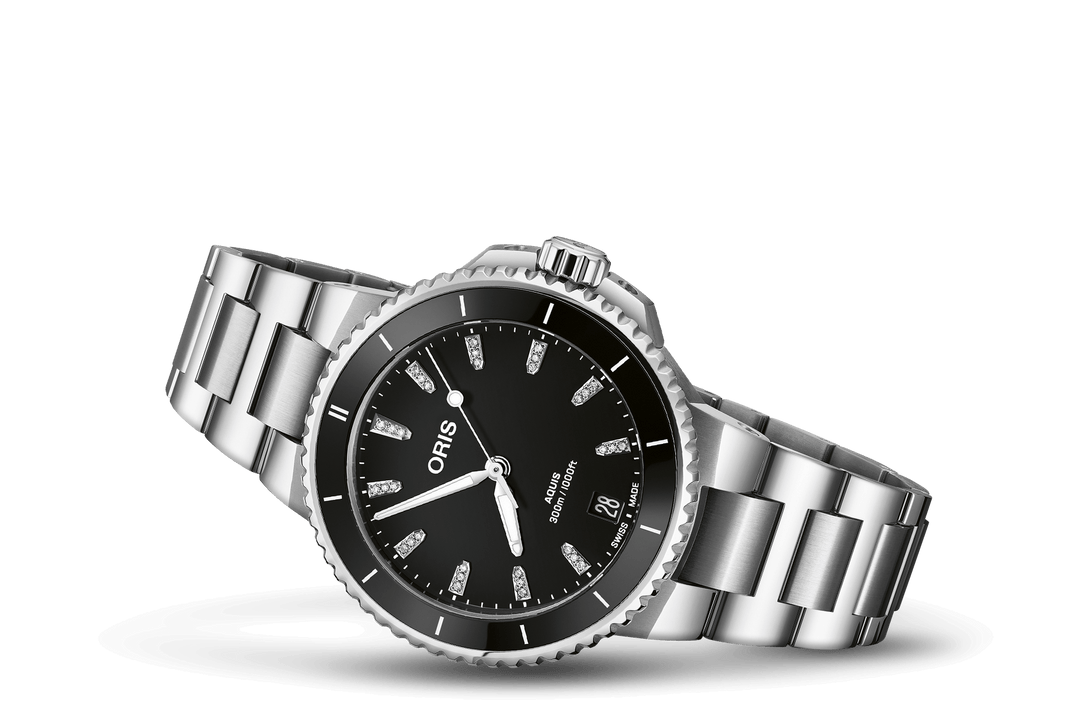 Oris Aquis Date Diamonds 36,5mm 01 733 7792 4194 – Seitenansicht