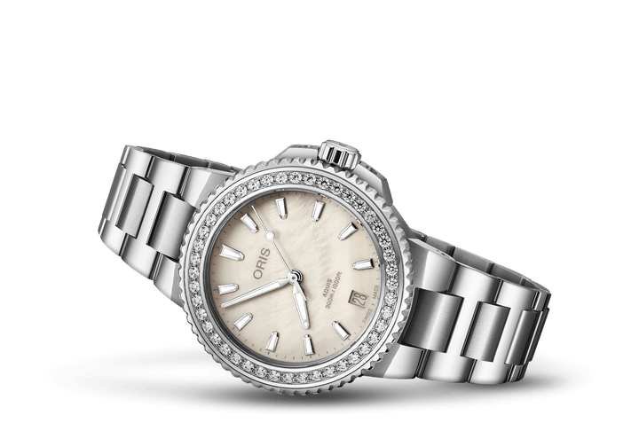 Oris Aquis Date Diamonds 36,5mm 01 733 7792 4956 – Seitenansicht