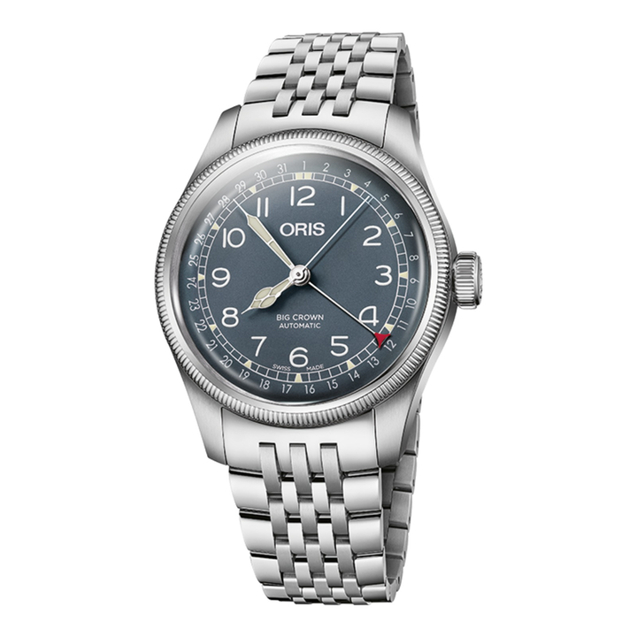 Oris Big Crown Pointer Date 40mm 01 754 7785 4065 – Zifferblatt Blau, Armband Stahl