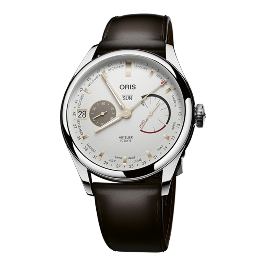 Oris Artelier Calibre 113 43mm 01 113 7806 4051 – Zifferblatt Weiß, Armband Leder