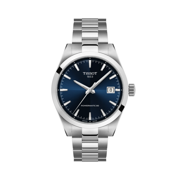 Tissot Gentleman 38mm T165.807.11.041.00 - Zifferblatt Blau, Armband Stahl