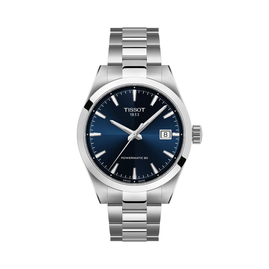 Tissot Gentleman 38mm T165.807.11.041.00 - Zifferblatt Blau, Armband Stahl