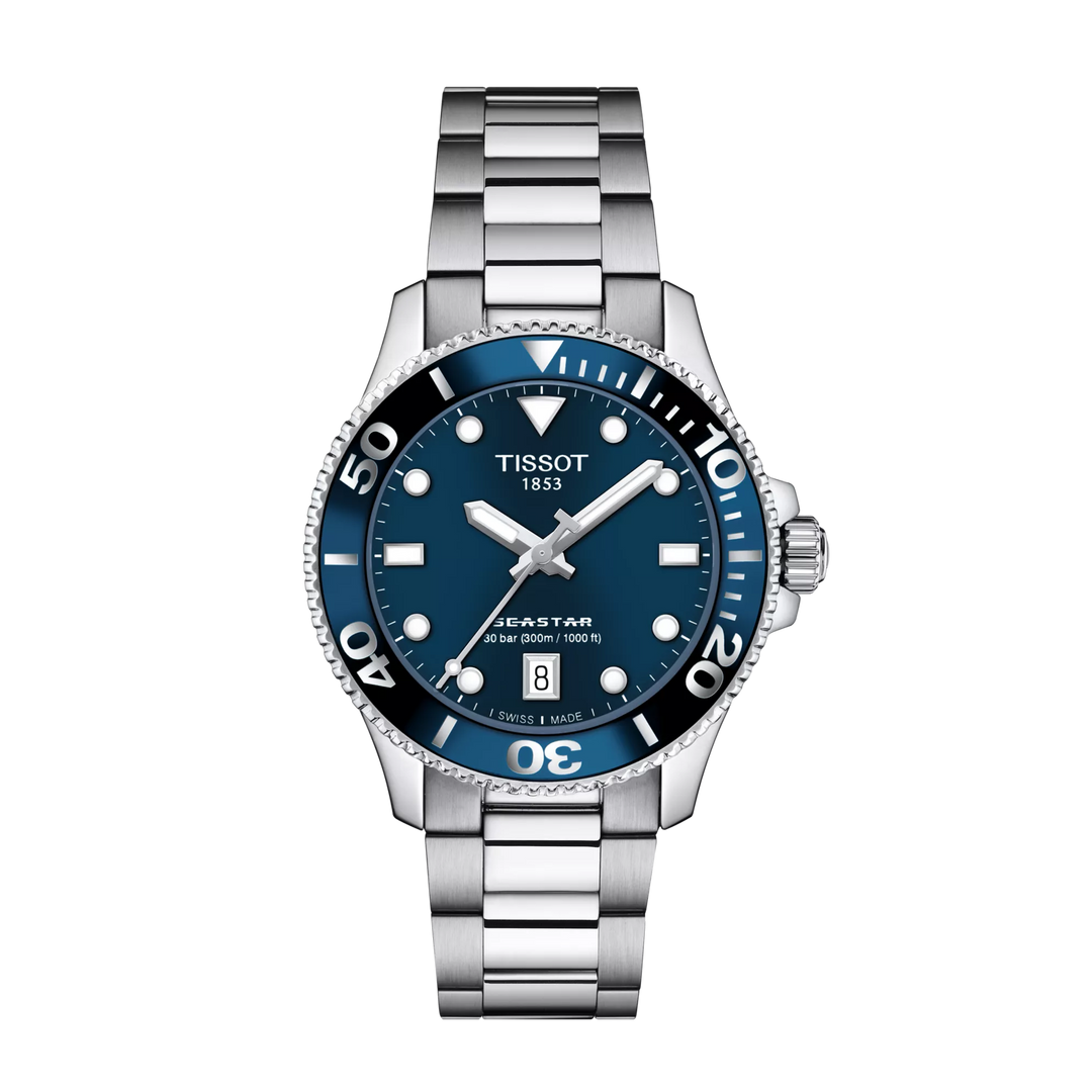 Tissot Seastar 1000 36mm T120.210.11.041.00 - Zifferblatt Blau, Armband Stahl