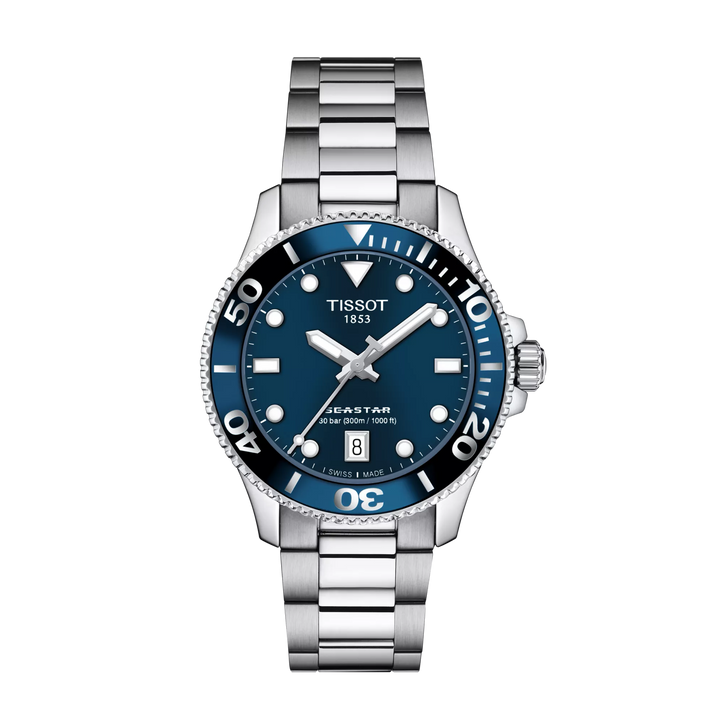 Tissot Seastar 1000 36mm T120.210.11.041.00 - Zifferblatt Blau, Armband Stahl