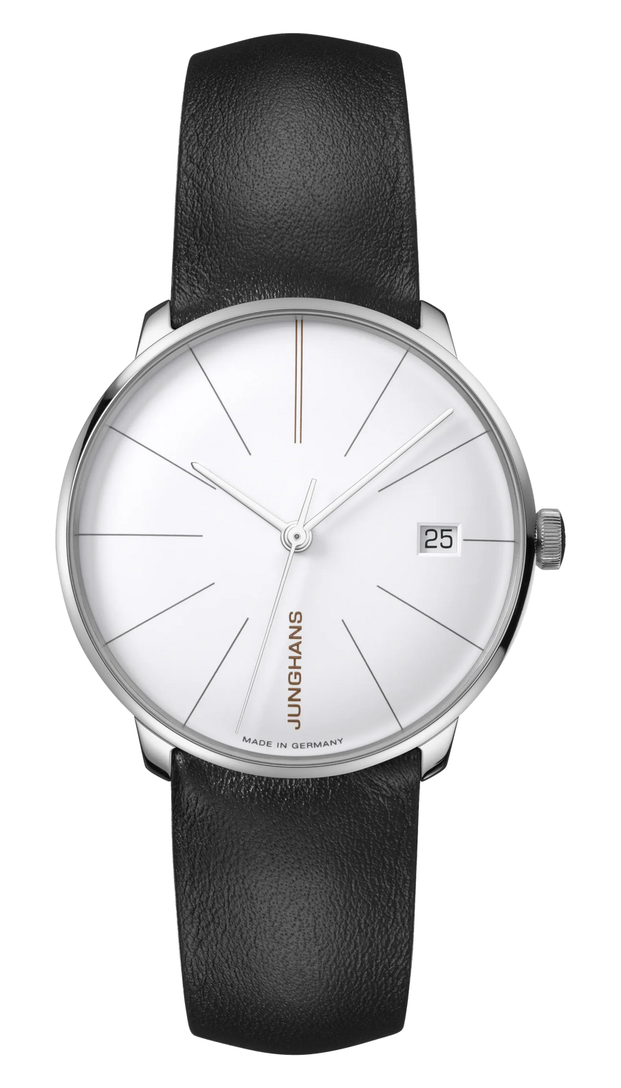 Junghans Meister fein Kleine Automatic 35mm 27/4230.00 - Zifferblatt Weiß, Armband Leder