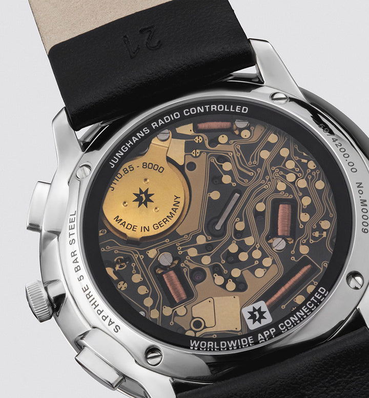 Junghans Meister fein Chronoscope MEGA Solar 39,5mm 59/4200.00 - Gehäuseboden