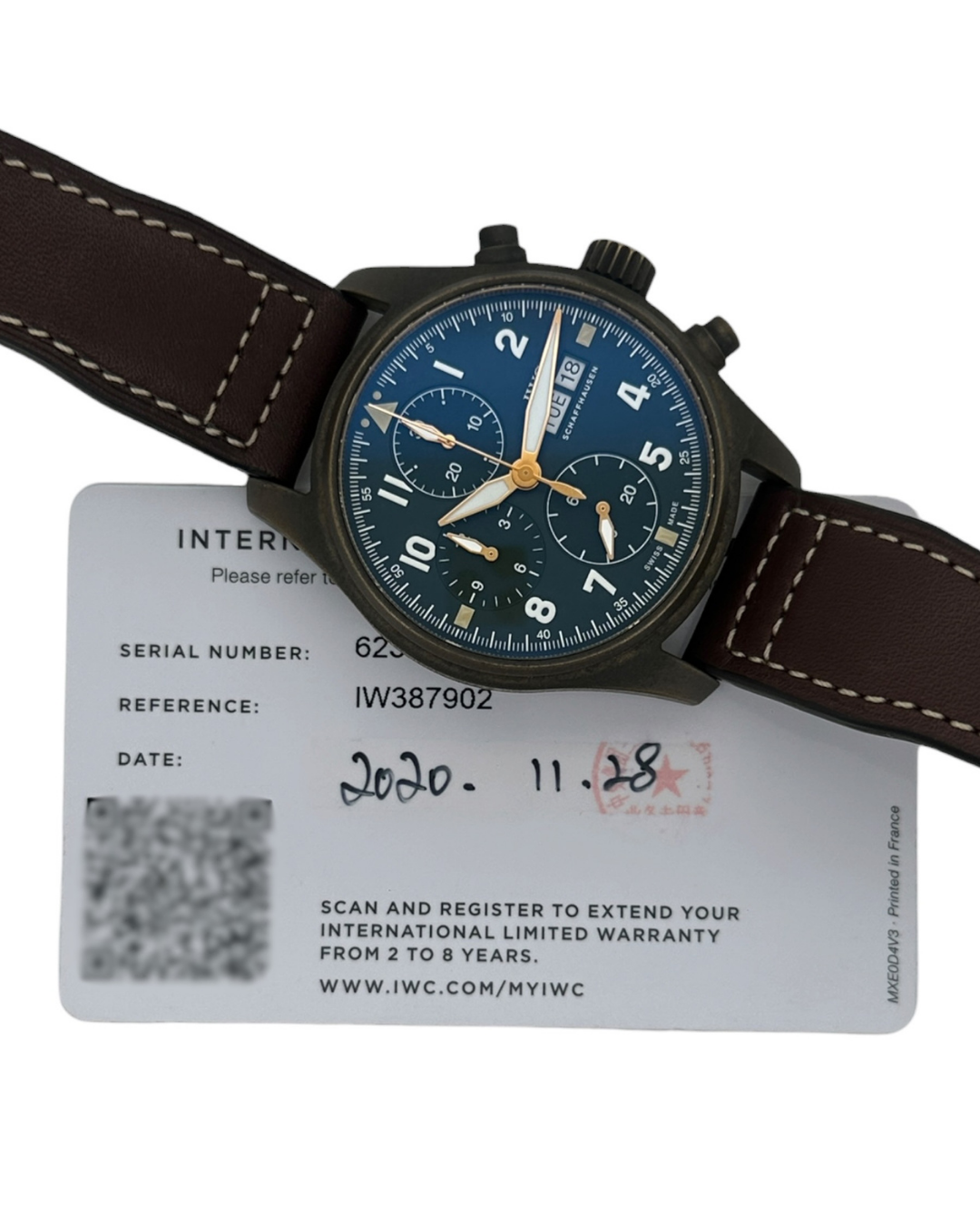 IWC Pilot Spitfire Chronograph Referenz IW387902