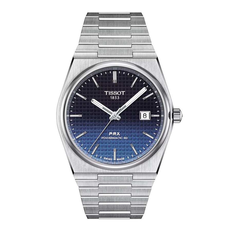 Tissot PRX 39,5mm T137.407.11.051.01 - Zifferblatt Blau, Armband Stahl
