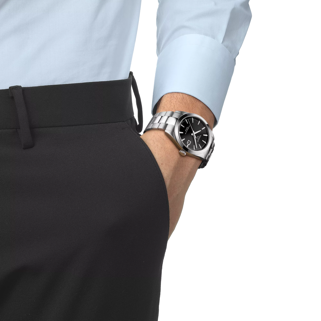 Tissot Gentleman Silizium 40mm T127.407.11.051.00 am Handgelenk