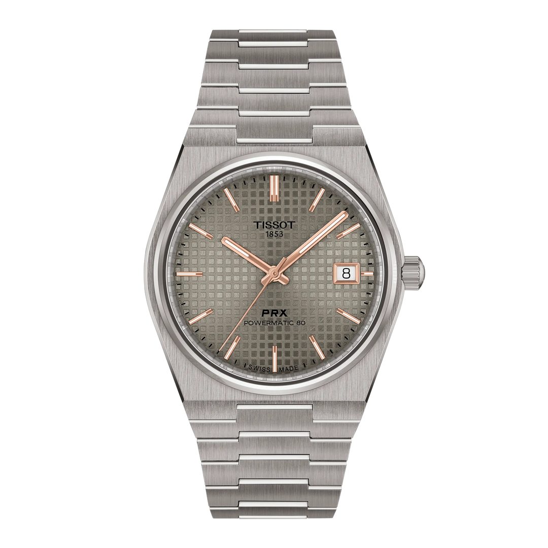 Tissot PRX Titan 37,5mm T137.807.44.061.00 - Zifferblatt Anthrazit, Armband Titan