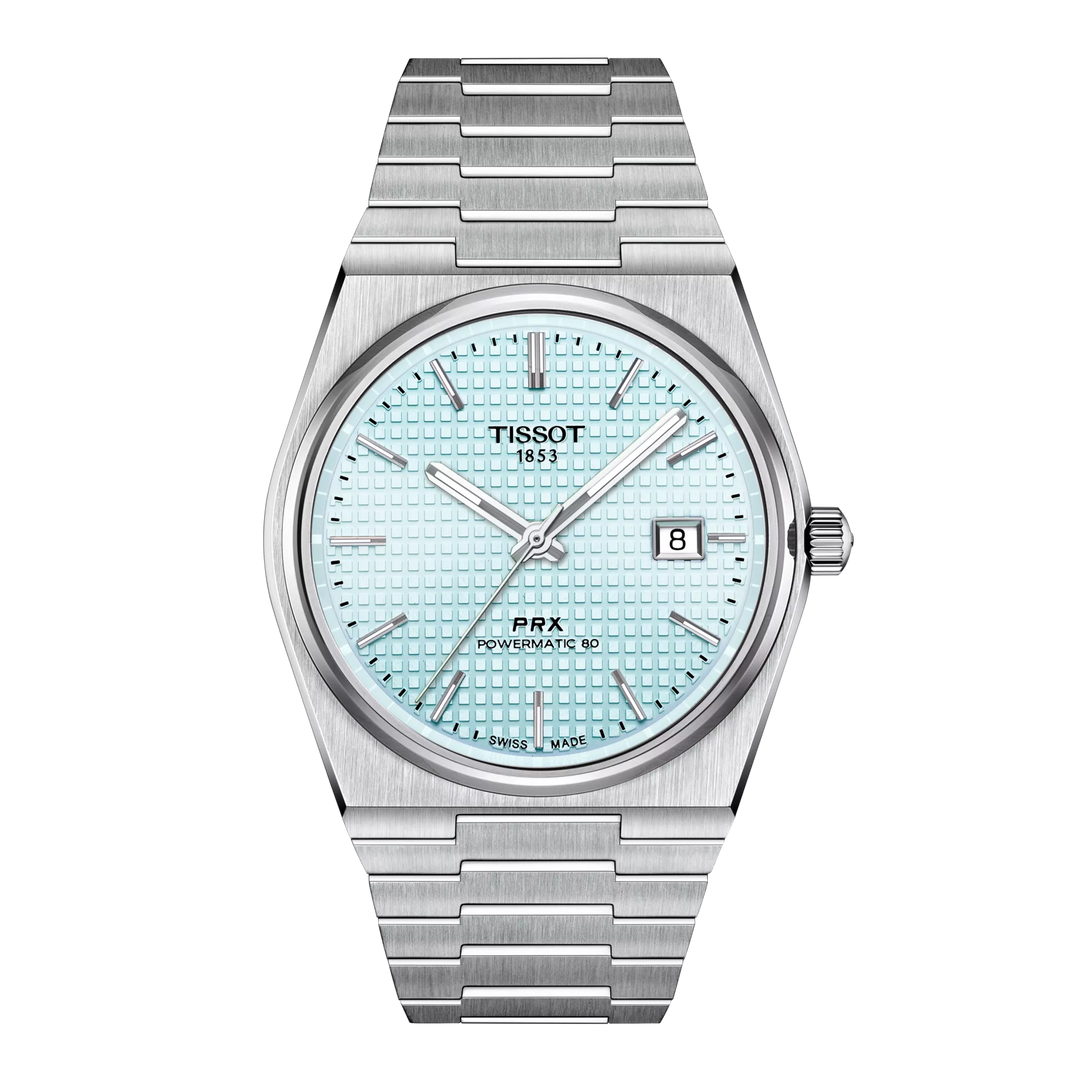 Tissot PRX 39,5mm T137.407.11.351.00 - Zifferblatt Eisblau, Armband Stahl