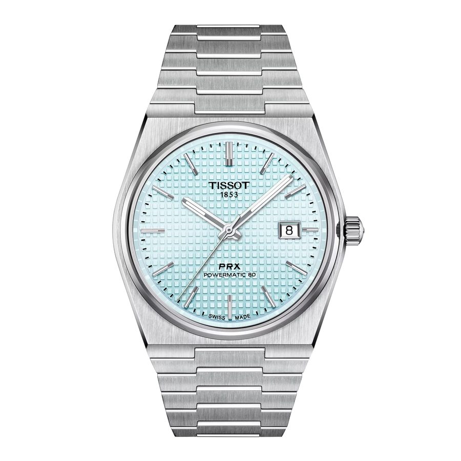 Tissot PRX 39,5mm T137.407.11.351.00 - Zifferblatt Eisblau, Armband Stahl