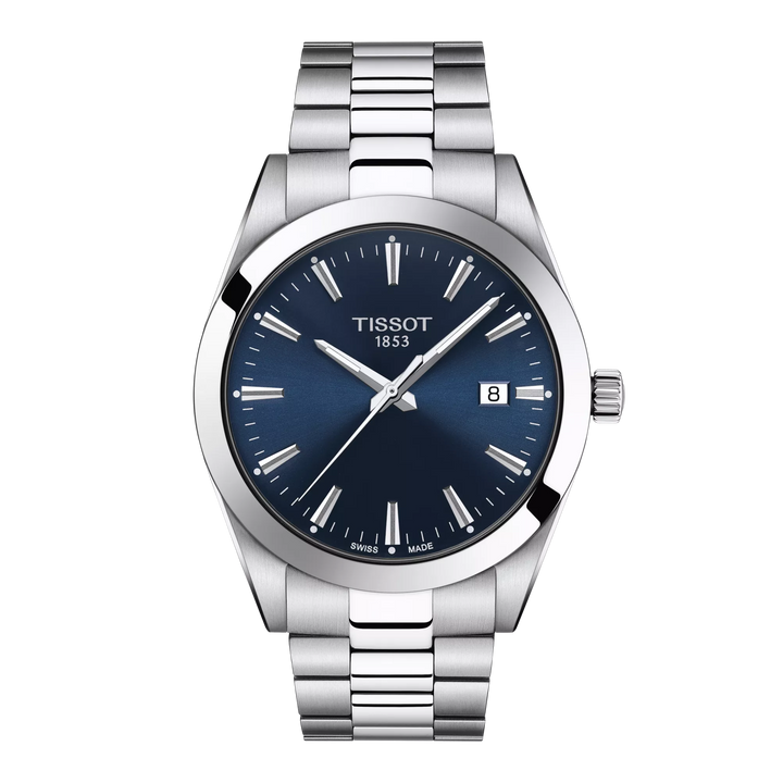 Tissot Gentleman 40mm T127.410.11.041.00 - Zifferblatt Blau, Armband Stahl