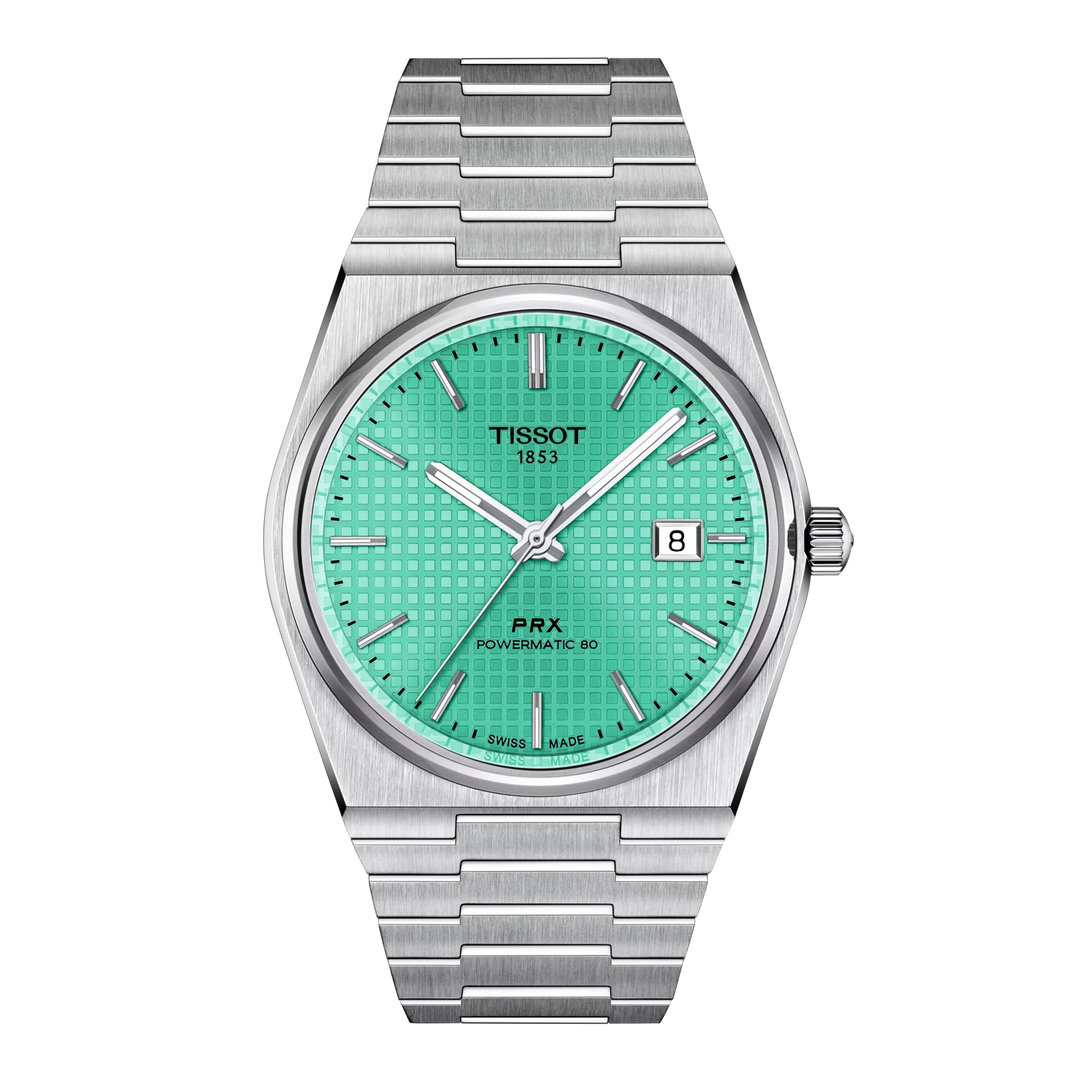 Tissot PRX 39,5mm T137.407.11.091.01 - Zifferblatt Hellgrün, Armband Stahl