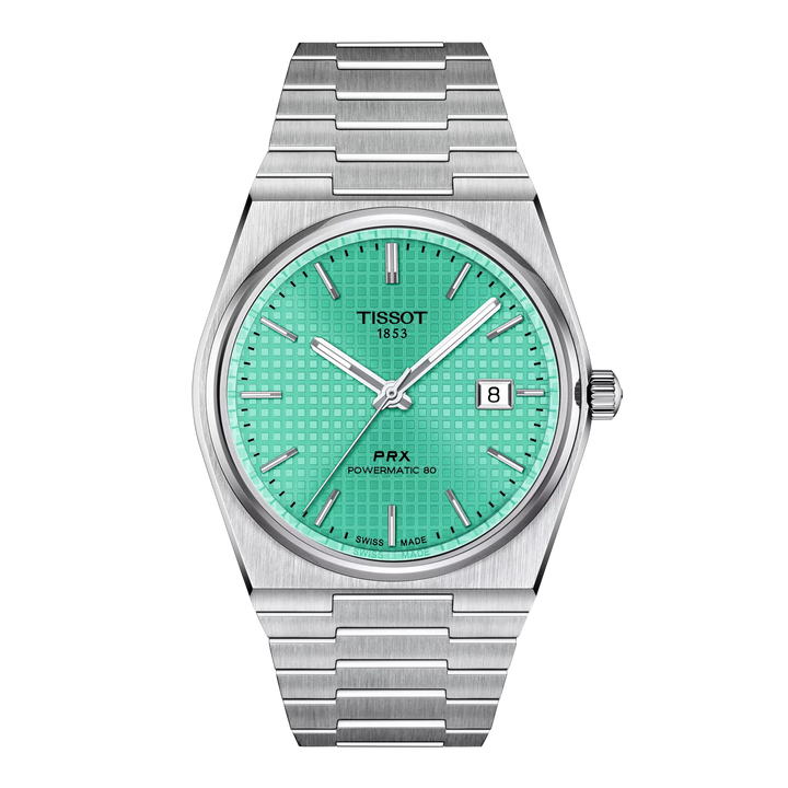 Tissot PRX 39,5mm T137.407.11.091.01 - Zifferblatt Hellgrün, Armband Stahl