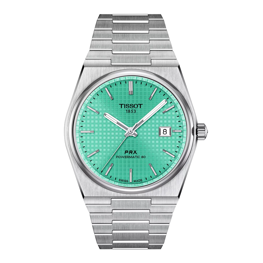 Tissot PRX 39,5mm T137.407.11.091.01 - Zifferblatt Hellgrün, Armband Stahl