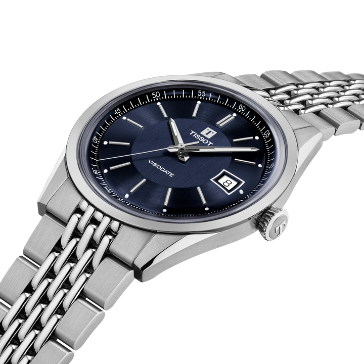 Tissot Visodate 39 mm T157.407.11.041.00 Zifferblatt im Detail