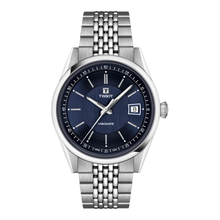 Tissot Visodate 39 mm T157.407.11.041.00 mit blauem Zifferblatt und Edelstahlarmband