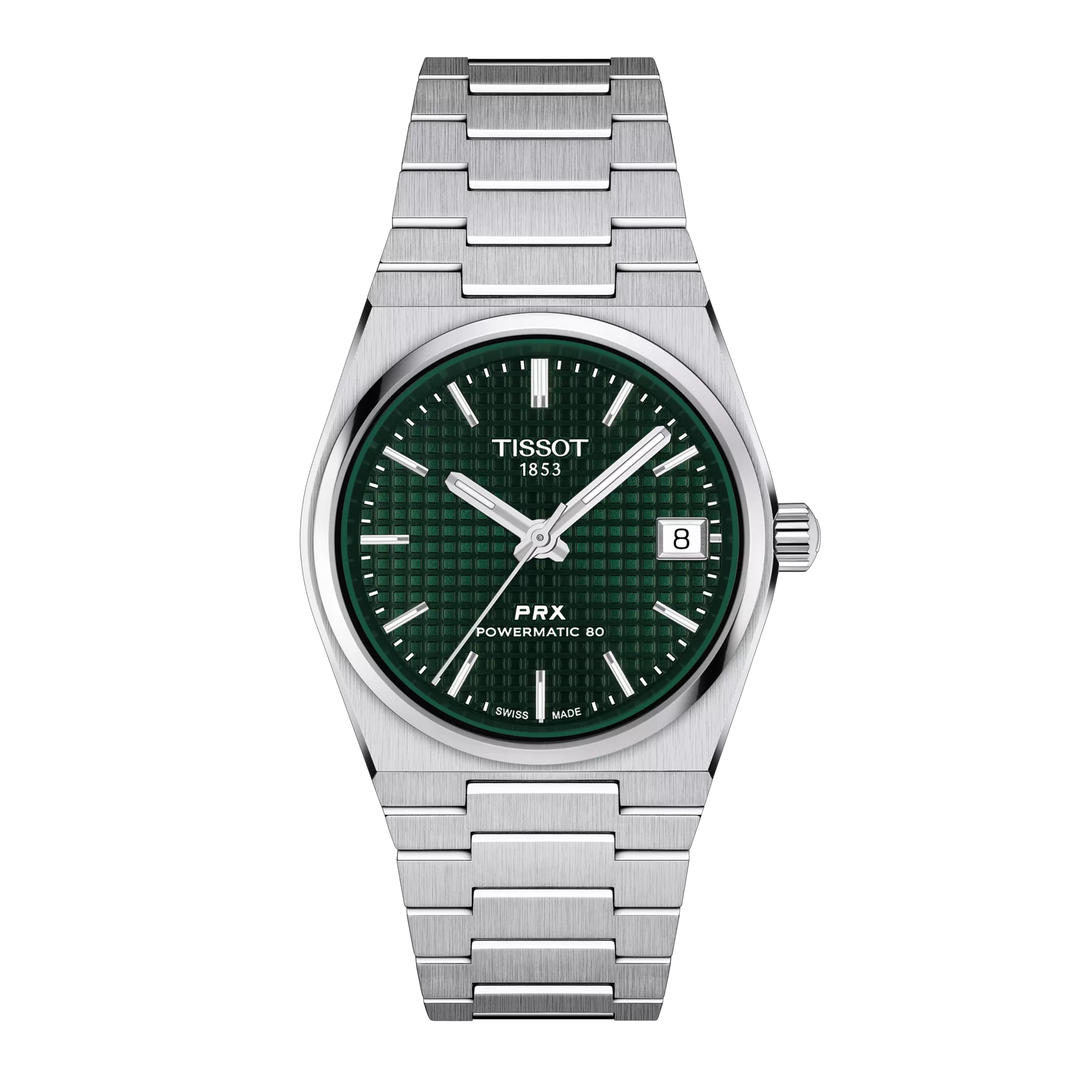 Tissot PRX 35mm T137.207.11.091.00 - Zifferblatt Grün, Armband Stahl