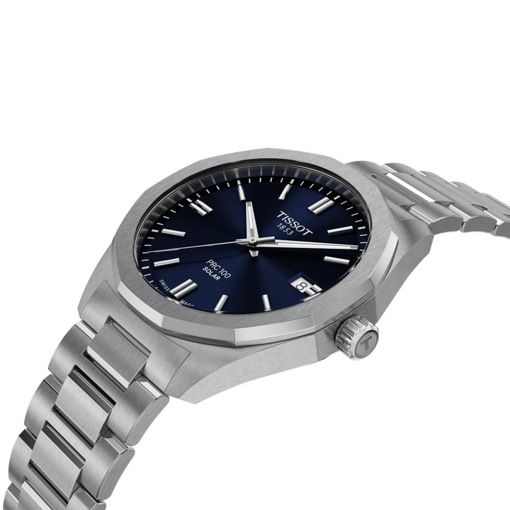 Tissot PRC 100 Solar 39mm T151.422.11.041.00 - Zifferblatt im Detail
