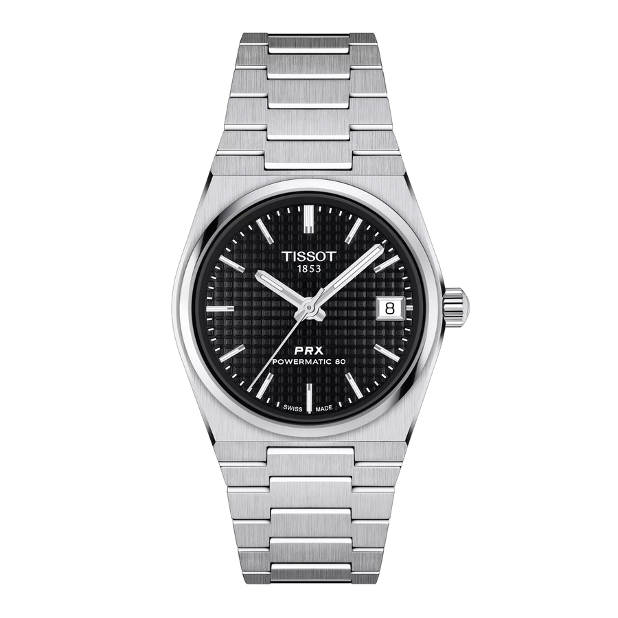 Tissot PRX 35mm T137.207.11.051.00 - Zifferblatt Schwarz, Armband Stahl