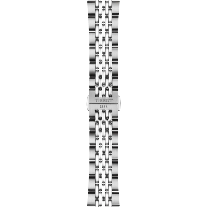 Tissot Visodate 39 mm Edelstahlarmband in Reiskornoptik mit Butterfly Faltschließe