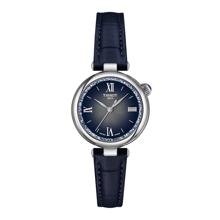 Tissot Desir 28mm T152.010.16.038.01 - Zifferblatt Blau, Armband Leder