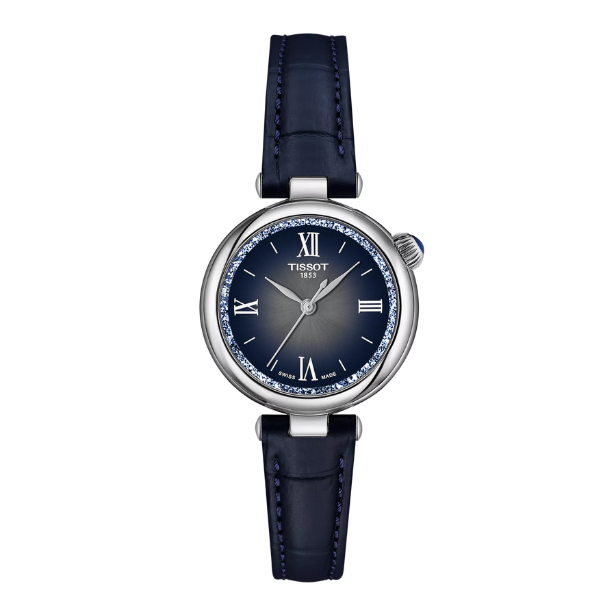 Tissot Desir 28mm T152.010.16.038.01 - Zifferblatt Blau, Armband Leder