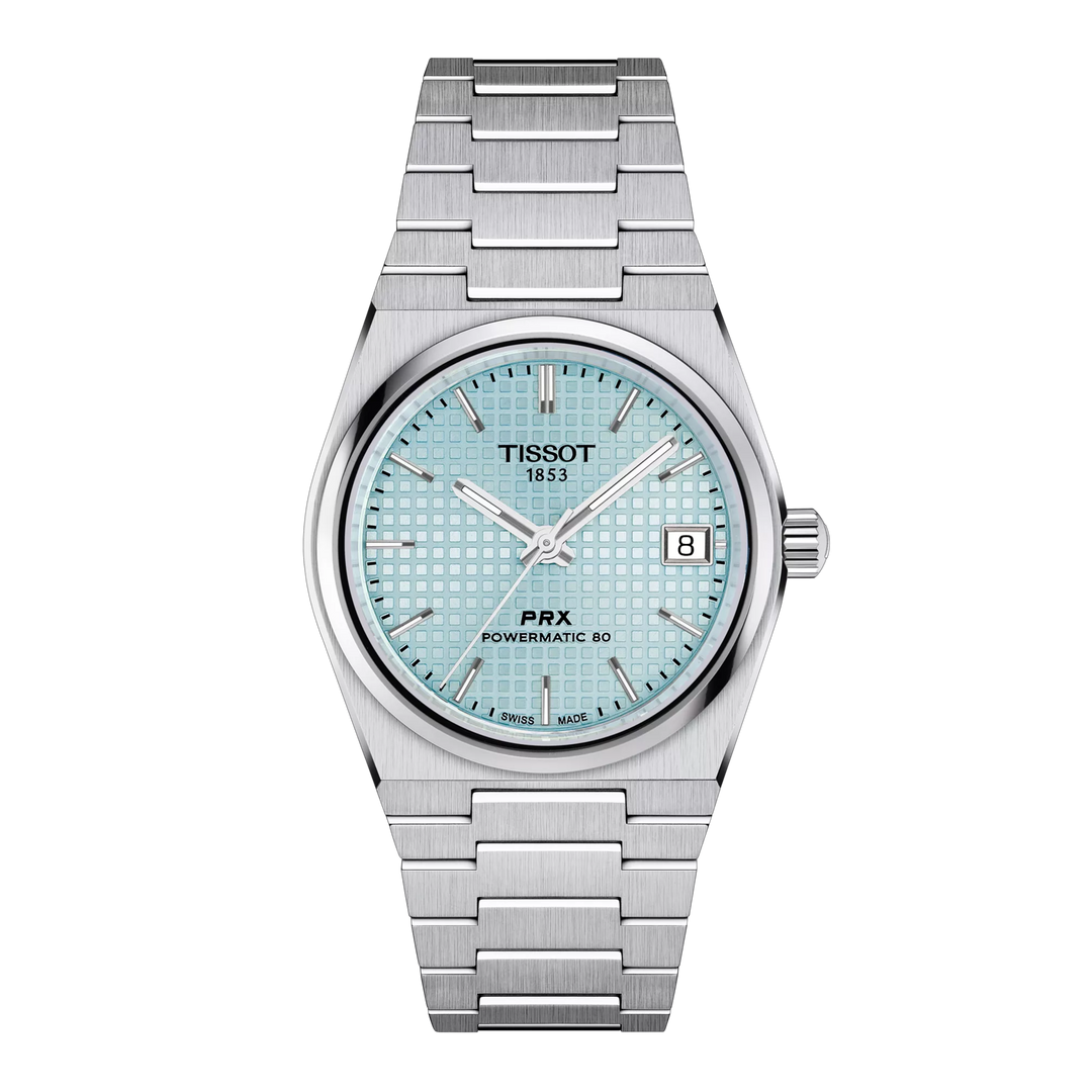 Tissot PRX 35mm T137.207.11.351.00 - Zifferblatt Eisblau, Armband Stahl