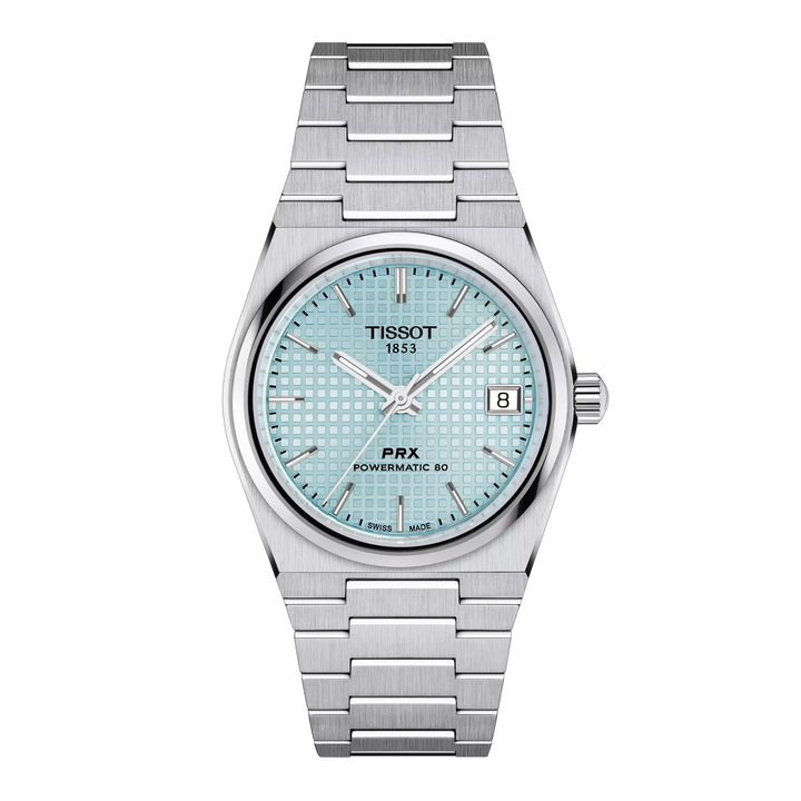 Tissot PRX 35mm T137.207.11.351.00 - Zifferblatt Eisblau, Armband Stahl