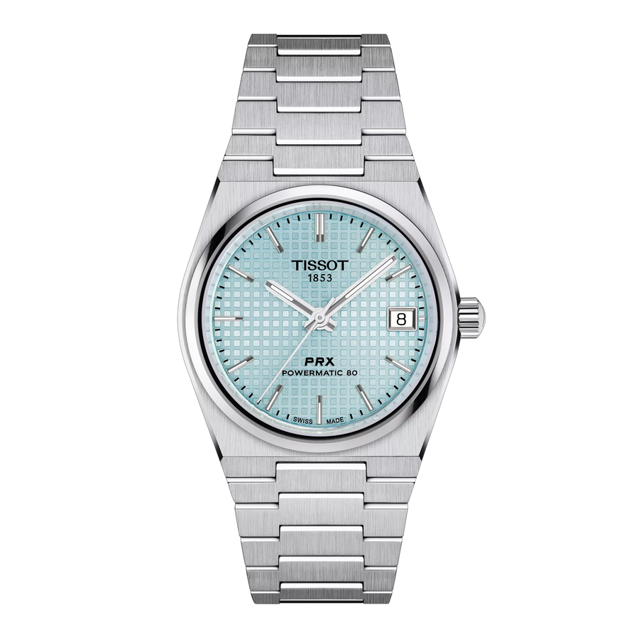 Tissot PRX 35mm T137.207.11.351.00 - Zifferblatt Eisblau, Armband Stahl