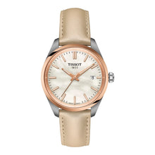 Tissot PR 100 34mm T150.210.26.111.00 - Zifferblatt Weißes Perlmutt, Armband Leder