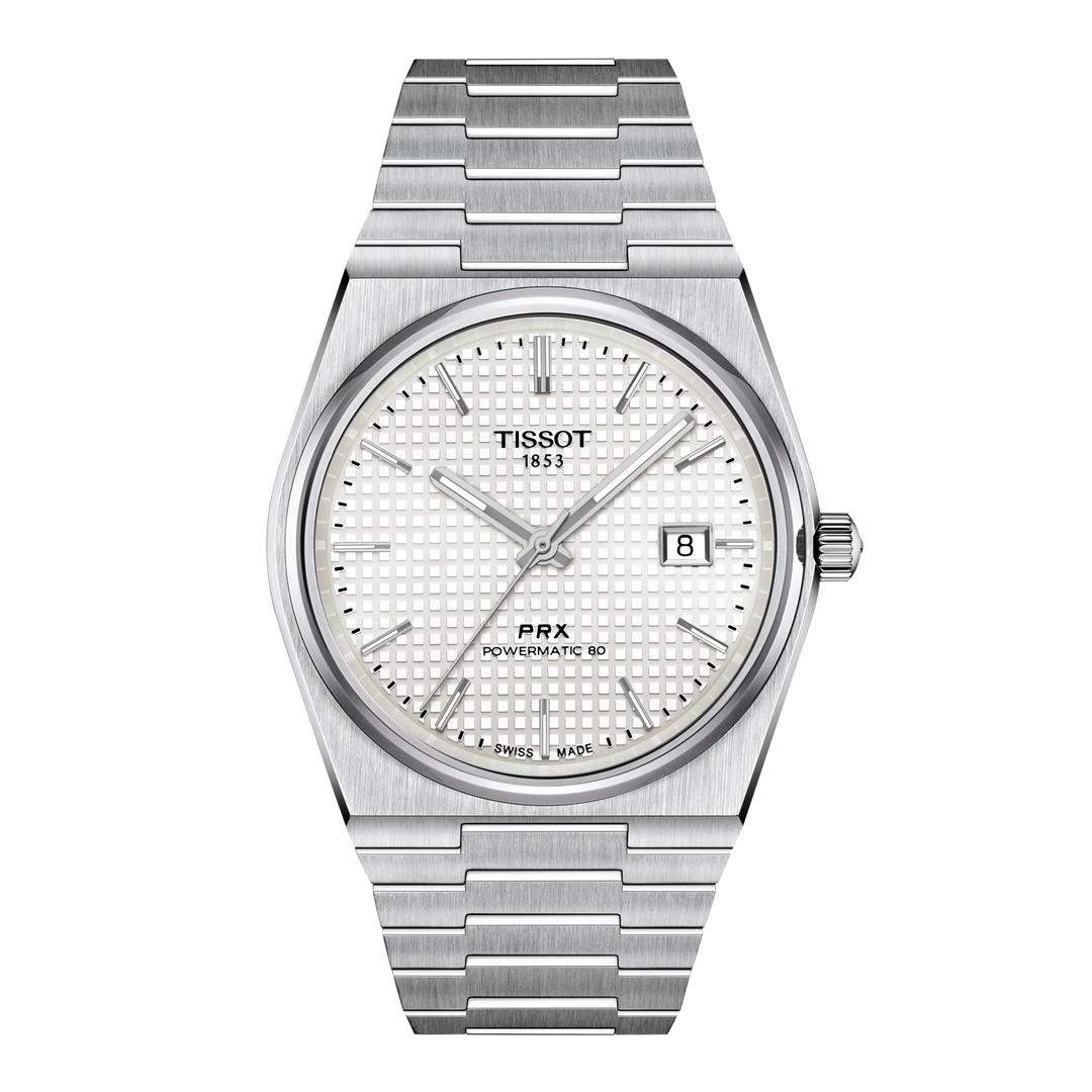 Tissot PRX 39,5mm T137.407.11.111.00 - Zifferblatt Weißes Perlmutt, Armband Stahl