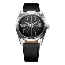 Nivada Grenchen Antarctic Spider 35mm Black 35011M – Uhr 35 mm, Zifferblatt Schwarz