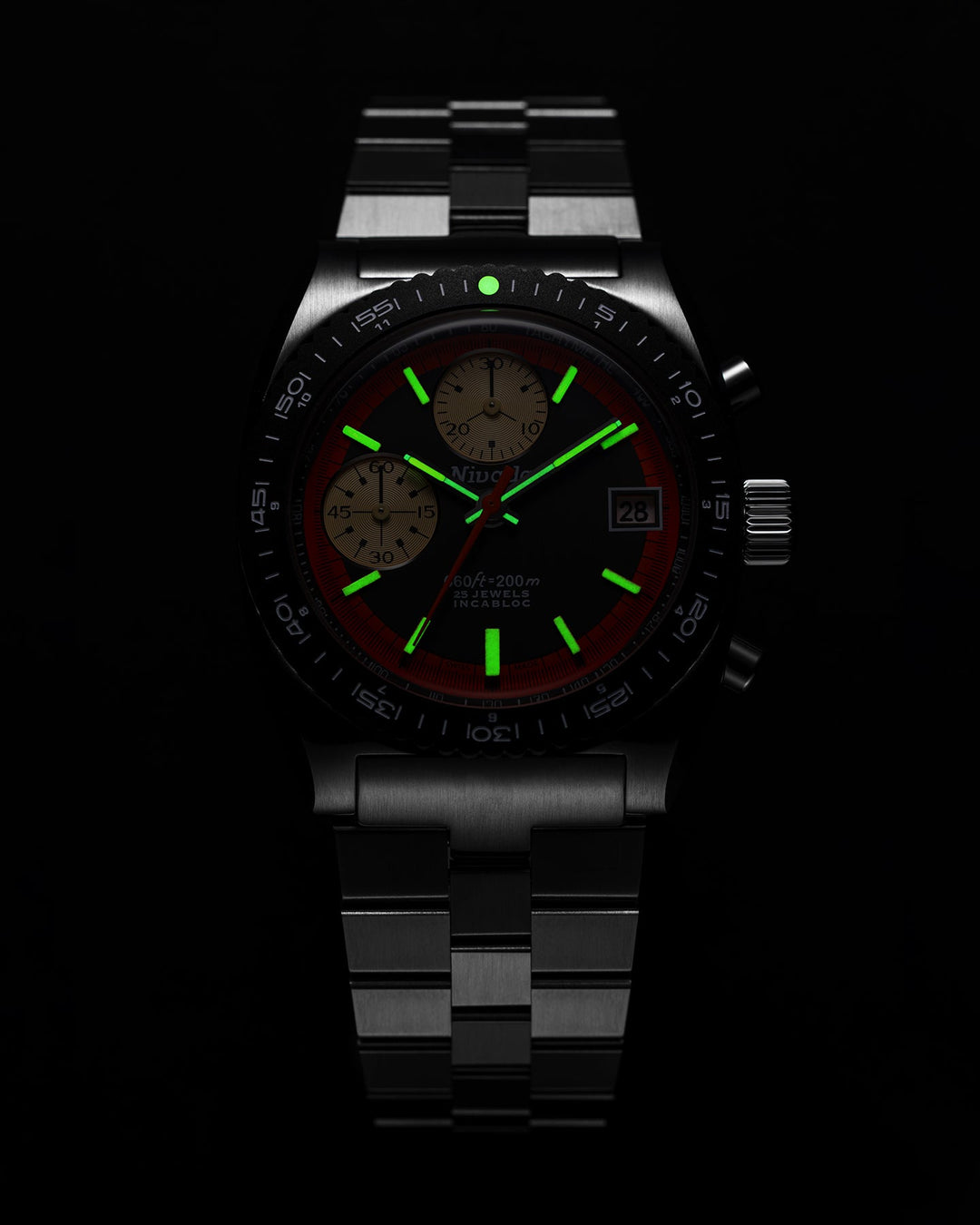 Nivada Grenchen Autochron Orange Automatic 77004A – Ansicht 4