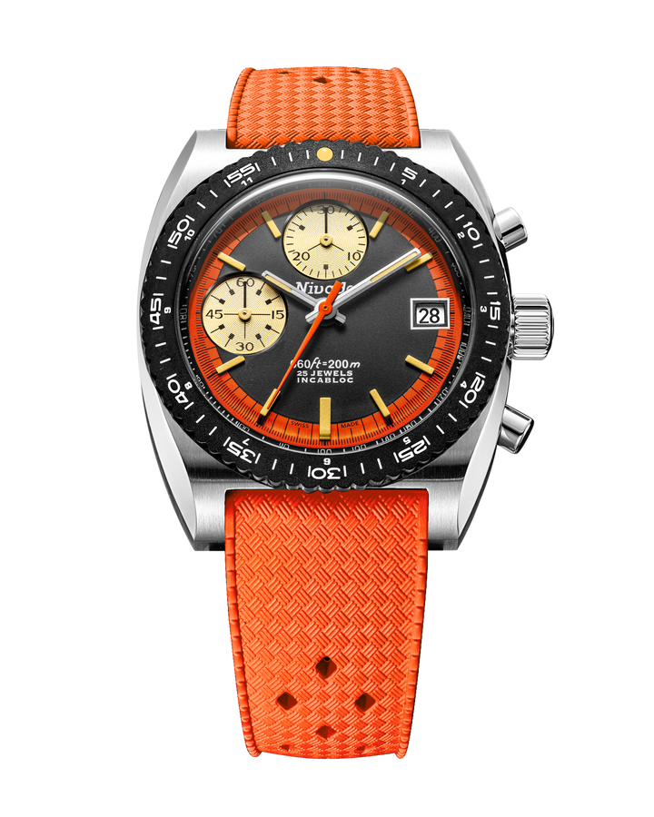 Nivada Grenchen Autochron Orange Automatic 77004A – Ansicht 7