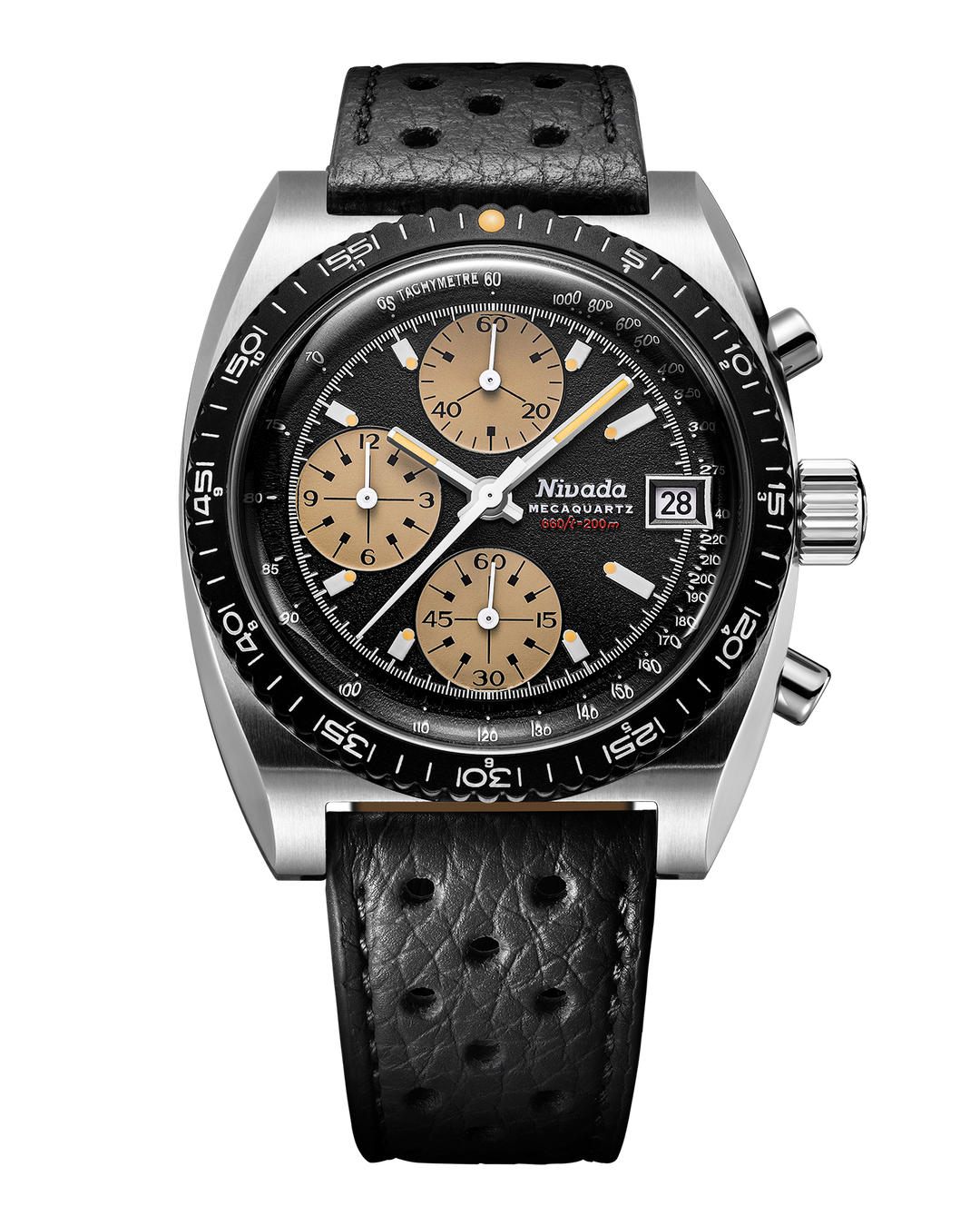Nivada Grenchen Autochron Mecaquartz Black 77001Q – Ansicht 6
