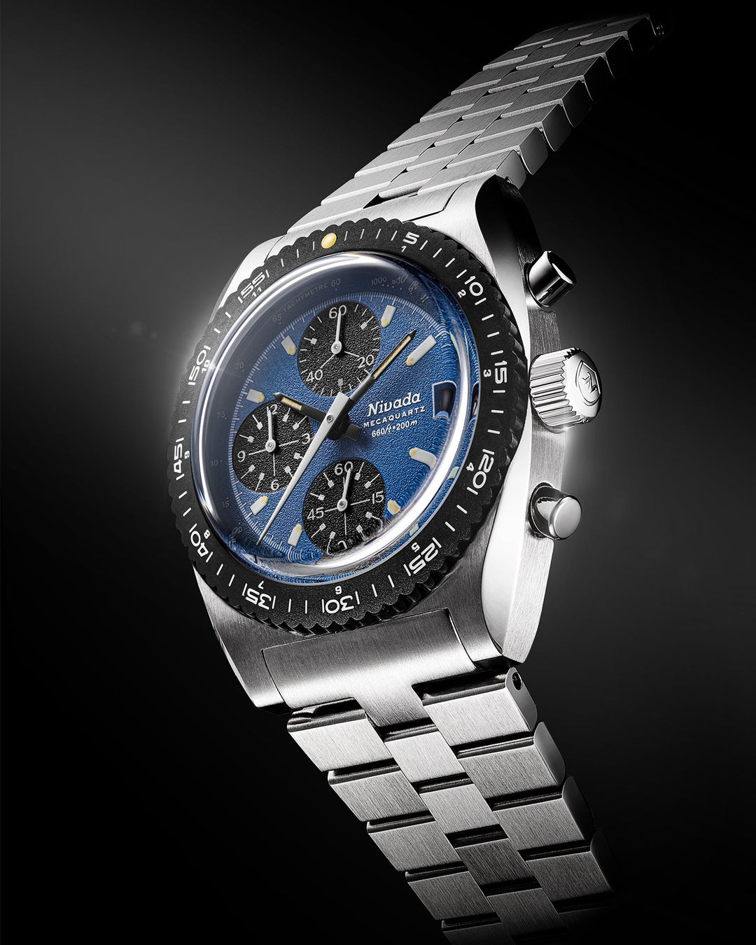 Nivada Grenchen Autochron Mecaquartz Blue 77005Q – Ansicht 2