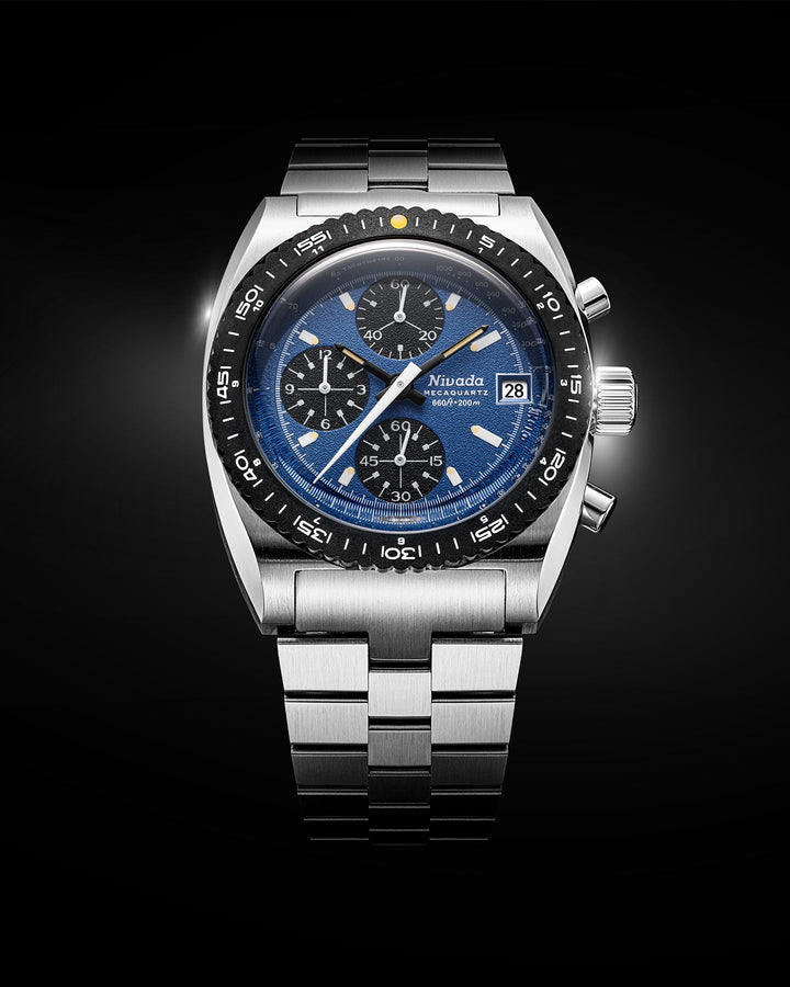 Nivada Grenchen Autochron Mecaquartz Blue 77005Q – Ansicht 3