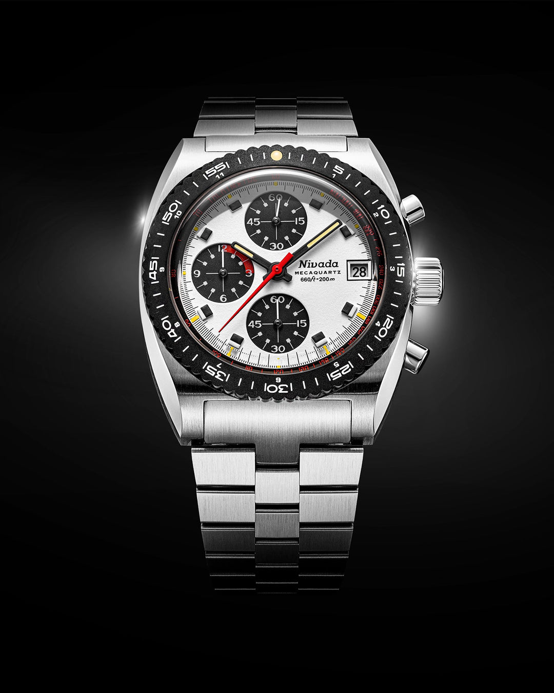 Nivada Grenchen Autochron Mecaquartz Panda 77006Q – Ansicht 3