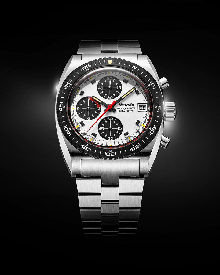 Nivada Grenchen Autochron Mecaquartz Panda 77006Q – Ansicht 3