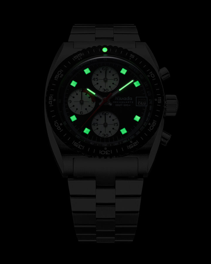 Nivada Grenchen Autochron Mecaquartz Reverse Panda 77007Q – Ansicht 5