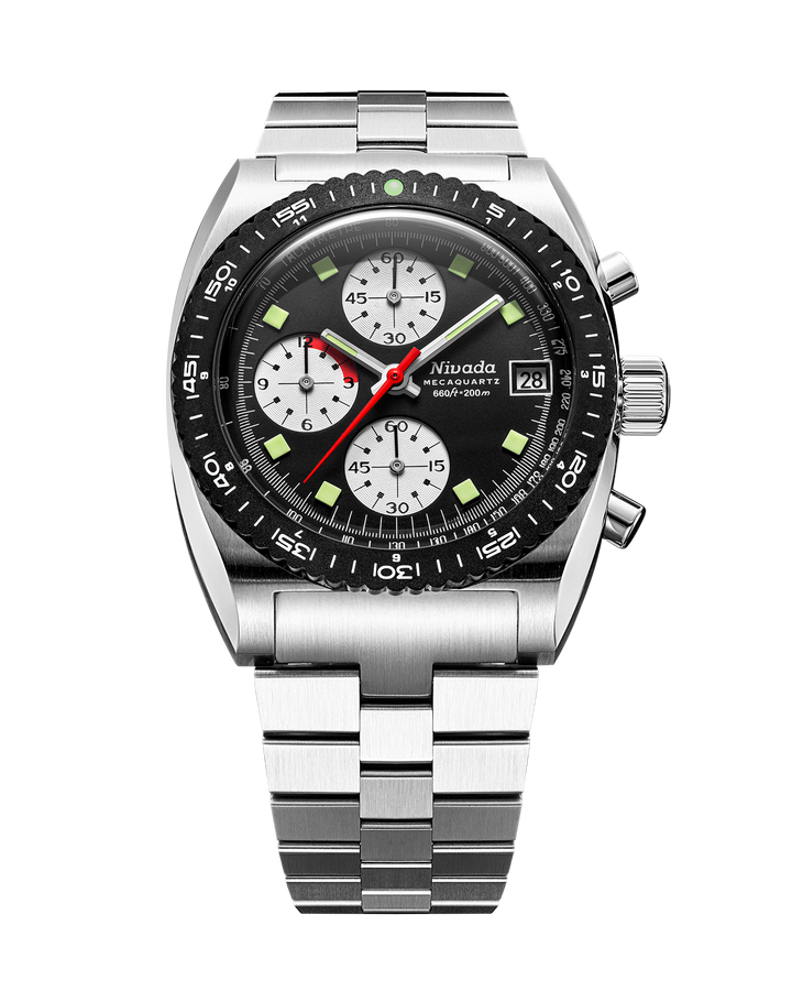 Nivada Grenchen Autochron Mecaquartz Reverse Panda 77007Q – Ansicht 6