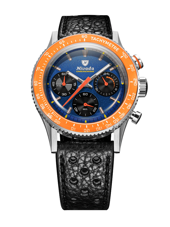 Nivada Grenchen Chronoking Mecaquartz Racing Blue 87050Q – Ansicht 2