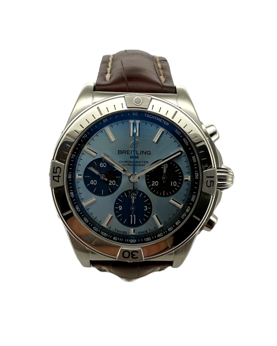 Breitling Chronomat B01 Chronograph 42 Eisblau Platin PB0134