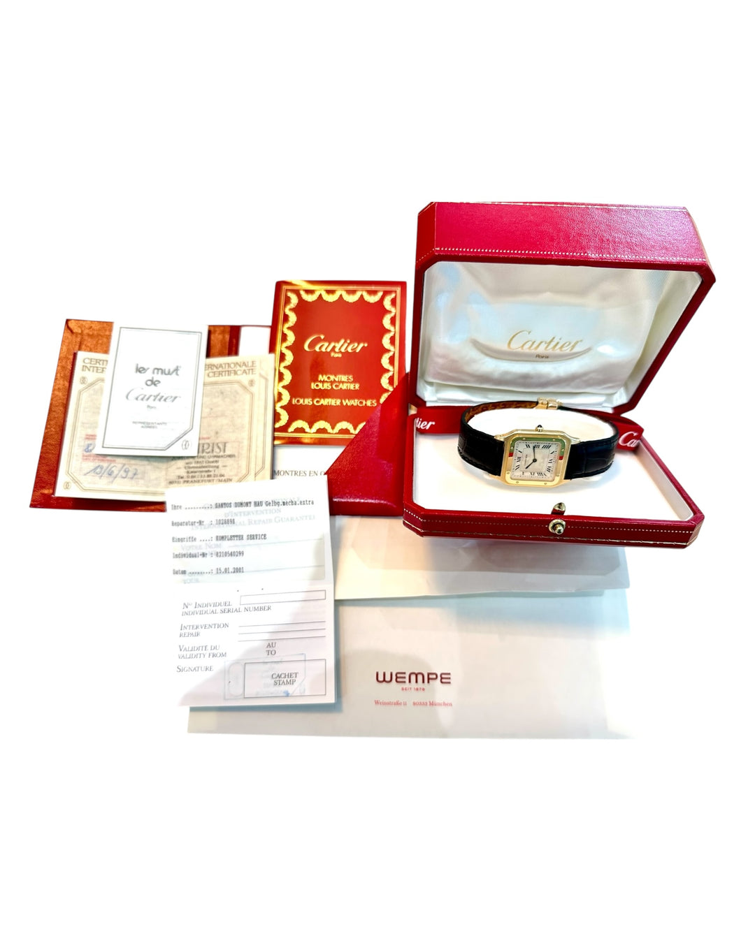 CARTIER Santos Dumont Herren 27 mm Referenz 821054