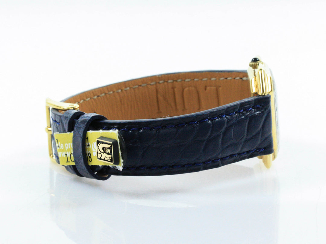 Cartier Octagon 28 mm 925 Silber Gold Plated Handwinding