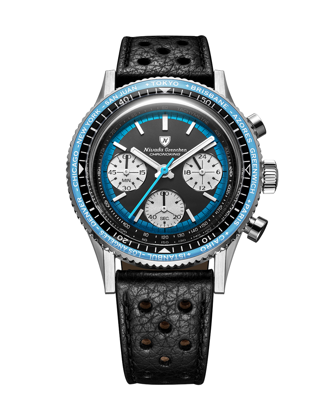 Nivada Grenchen Chronoking Racing II Blue 87053Q – Ansicht 6
