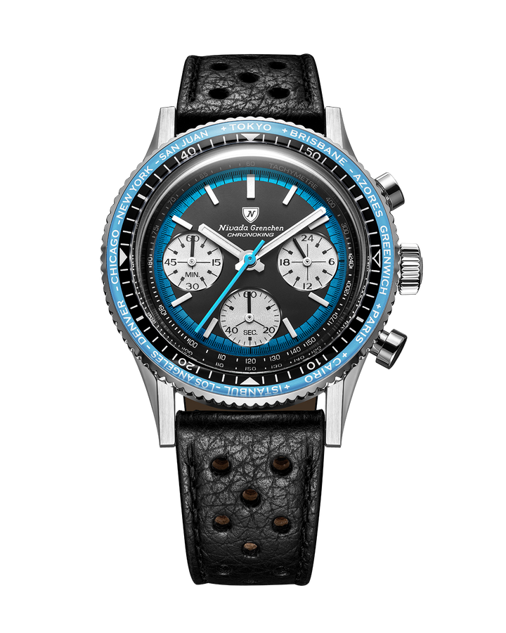 Nivada Grenchen Chronoking Racing II Blue 87053Q – Ansicht 6